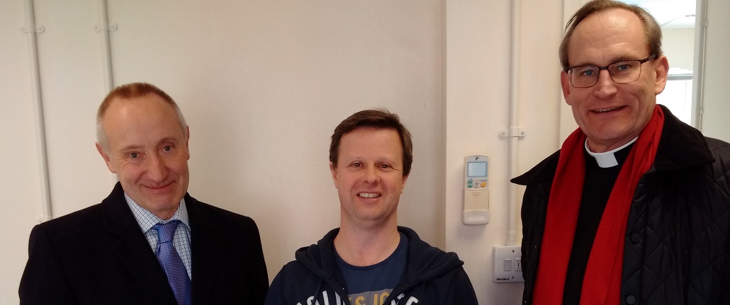Graham Dunbar and Revd Power visit FirmFoundation