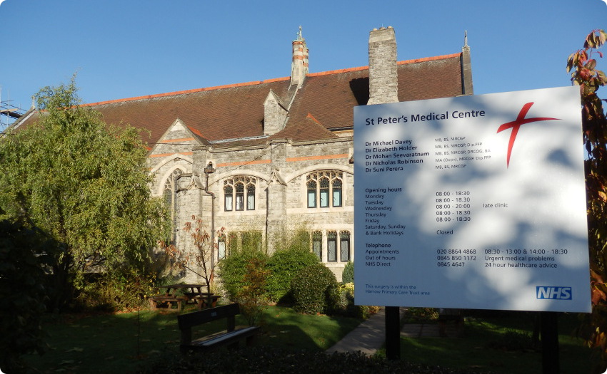 St Peter‘s Medical Centre provide surgeries for our guests.